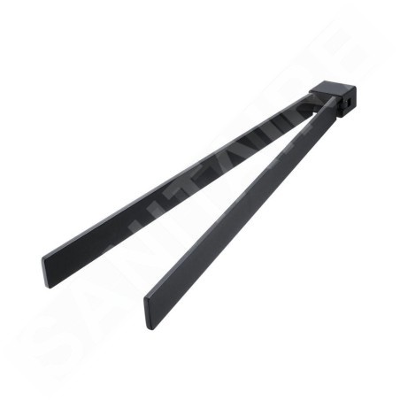 Nimco Kibo - Porte-serviettes rotatif, 375 mm, noir mat Ki-14096-90