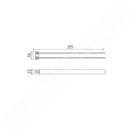 Nimco Kibo - Porte-serviettes rotatif, 375 mm, noir mat Ki-14096-90