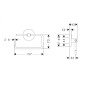 Hansgrohe Logis - Porte rouleau de papier toilette, chrome 40526000