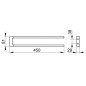 Keuco Edition 11 - Porte-serviettes double, longueur 450 mm, chrome 11118010000
