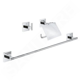 Grohe QuickFix Start Cube - Set d'accessoires de salle de bain 3 en 1, chrome 41124000
