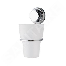 Compactor Bestlock - Porte-brosse à dents mural, plastique/chrome RAN4696