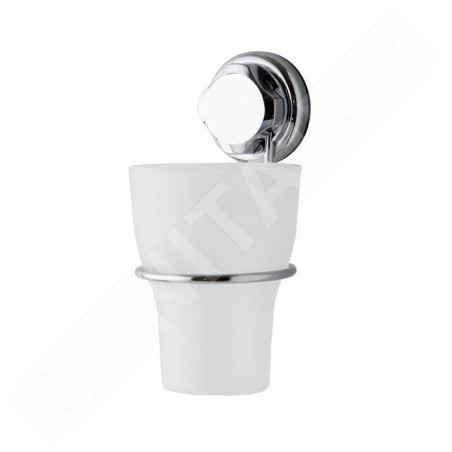 Compactor Bestlock - Porte-brosse à dents mural, plastique/chrome RAN4696