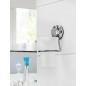 Compactor Bestlock - Porte-brosse à dents mural, plastique/chrome RAN4696