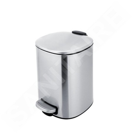 Nimco Poubelles - Poubelle, 5 l, inox mat KOS 9005-10
