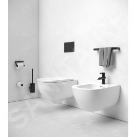 Keuco Reva - Porte-papier toilette, noir mat 12862370000