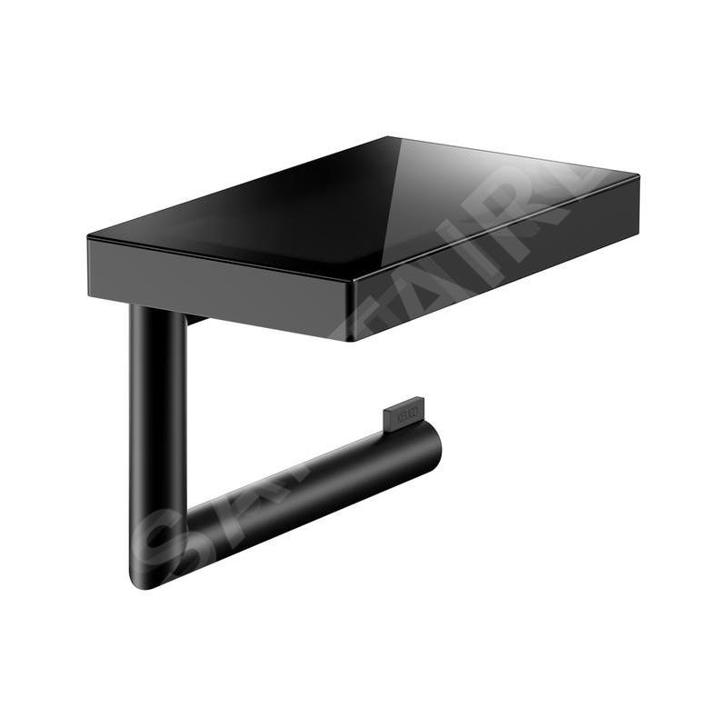 Keuco Reva - Porte-papier toilette, noir mat 12873379000