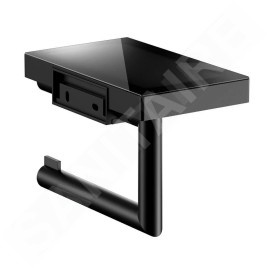 Keuco Reva - Porte-papier toilette, noir mat 12873379000