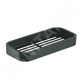 Sapho Gedy Smart - Étagère de douche 241x30x111 mm, noir mat 321814