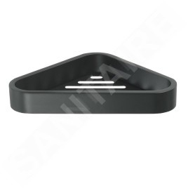 Sapho Gedy Smart - Étagère d'angle de douche 170x30x170 mm, noir mat 328314