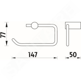 Nimco Bormo - Porte-papier toilette, chrome BR 11055-26