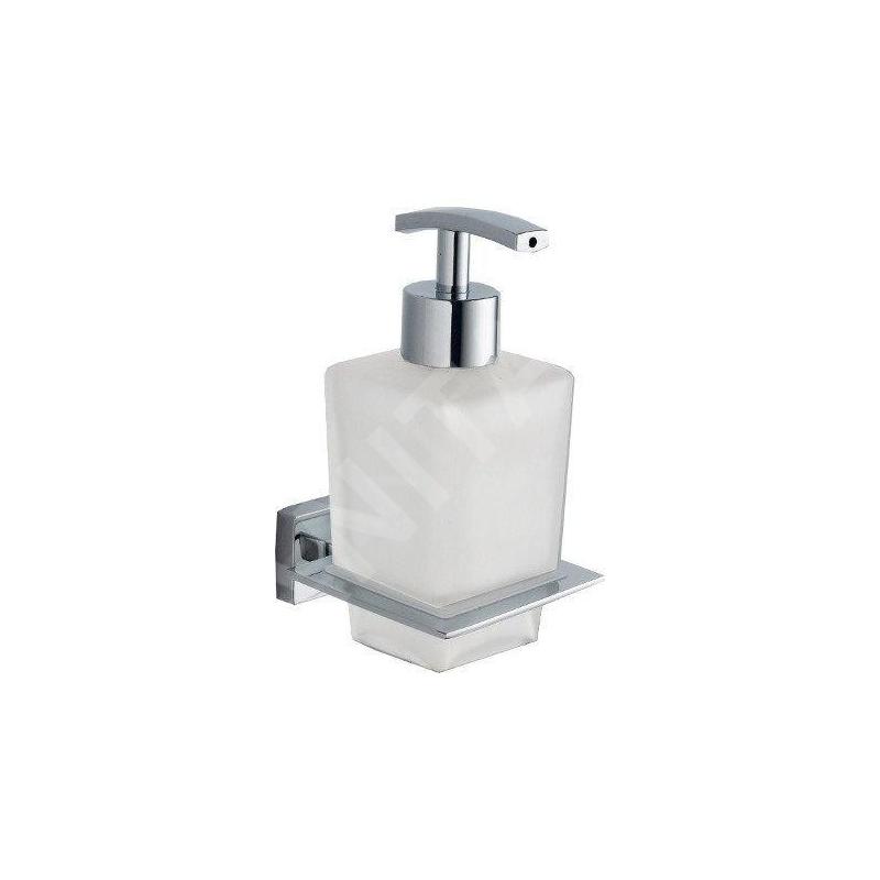 Aqualine Apollo - Distributeur de savon avec support, verre mat/chrome 1416-19