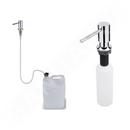 Nimco Autres - Distributeur de désinfectant ou de savon, encastré, 350 ml, chrome UN 4031VH-26