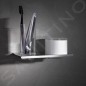 Keuco Edition 400 - Distributeur de savon et verre avec support, verre/chrome 11553019000