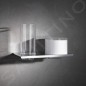 Keuco Edition 400 - Distributeur de savon et verre avec support, verre/chrome 11553019000