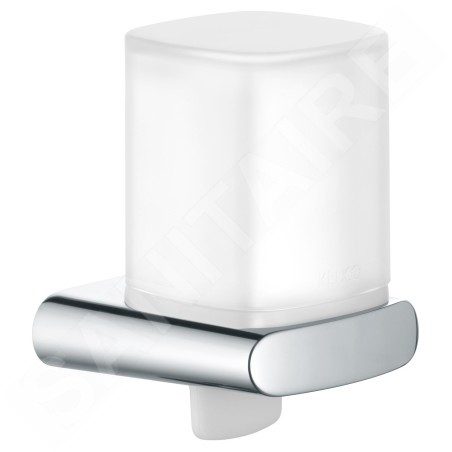 Keuco Elegance - Distributeur de savon avec support, 180 ml, plastique mat/chrome 11652010100