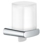 Keuco Elegance - Distributeur de savon avec support, 180 ml, plastique mat/chrome 11652010100