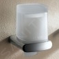 Keuco Elegance - Distributeur de savon avec support, 180 ml, plastique mat/chrome 11652010100