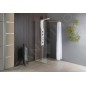 Aqualine Walk-In - Paroi de douche 800x1900 mm, verre clair WI081