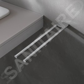 Keuco Edition 400 - Porte-serviettes double, longueur 450 mm, chrome 11518010000