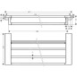 Hansgrohe AddStoris - Étagère avec porte-serviette, longueur 650 mm, blanc mat 41751700