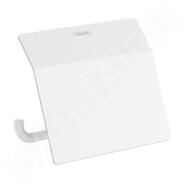Hansgrohe AddStoris - Porte-papier toilette avec couvercle, blanc mat 41753700