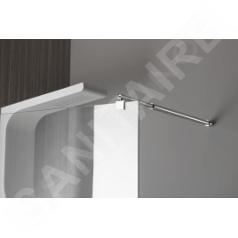 Aqualine Walk-In - Paroi de douche 800x1900 mm, verre clair WI081