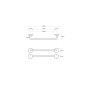 Sapho X-Round - Porte-serviettes, longueur 355 mm, chrome XR400