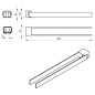 Sapho Gedy Pirenei - Porte-serviettes rotatif, longueur 350 mm, noir mat PI2314