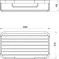 Novaservis Accessoires métalliques - Grille étagère, chrome 6067,0 Novaservis Accessoires métalliques - Grille étagère, chrome 6067,0
