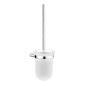 Nimco Bormo - Balayette de toilette murale avec support, verre mat/ chrome BR 11094WN-26
