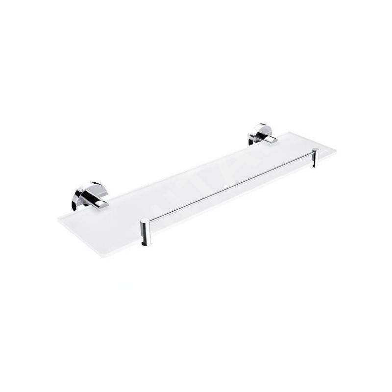 Nimco Unix - Étagère avec rebord, 500 mm, verre mat/chrome UN 13091BX-50-26 Nimco Unix - Étagère avec rebord, 500 mm, verre mat/chrome UN 13091BX-50-26
