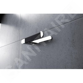 Nimco Nava - Porte papier toilette, noir mat/chrome NA 28055M