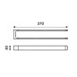 Nimco Maya - Porte-serviettes, longueur 370 mm chrome MA 29098-26