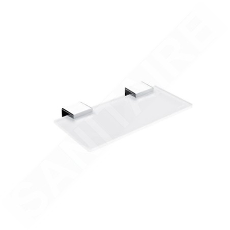 Nimco Kibo - Étagère, longueur 200 mm, verre mat / chrome Ki 14091B-20-26