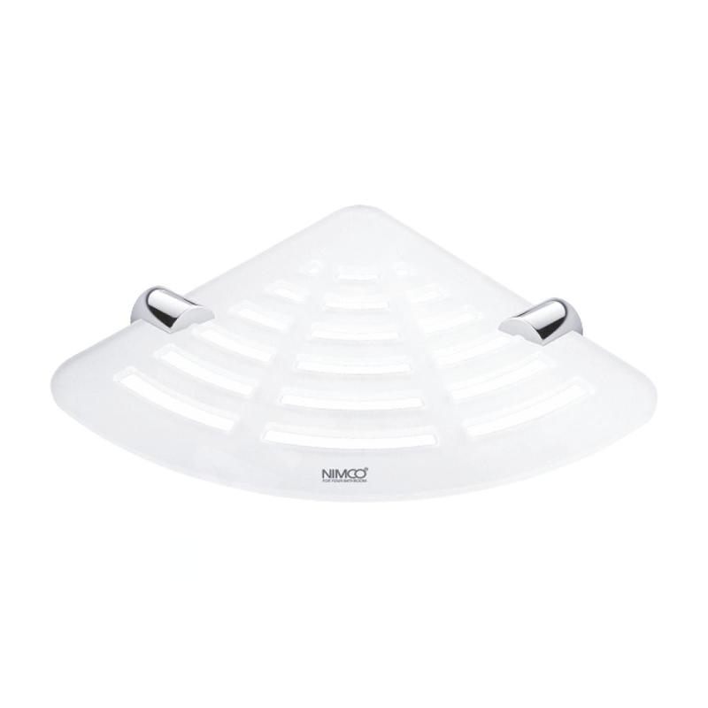 Nimco Bormo - Étagère d'angle avec fraisage, chrome BR X211-26