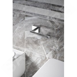 Sapho X-SQUARE - Porte-rouleau toilette sans couvercle, chrome XQ702