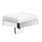 Axor Universal - Distributeur de savon liquide avec support et étagère, chrome 42819000