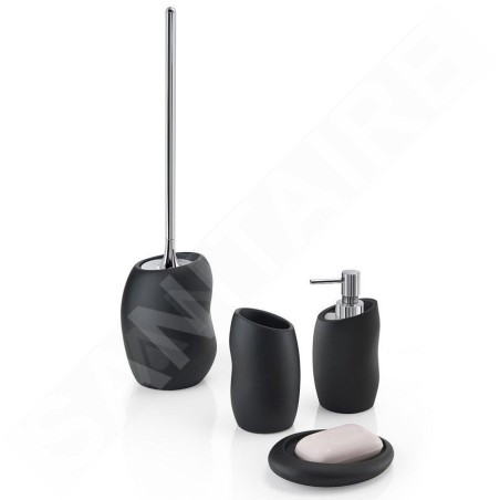 Sapho Accessoires de salle de bains Gedy - Distributeur de savon Iside, noir mat 188114