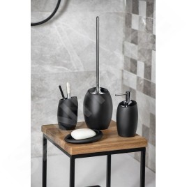 Sapho Accessoires de salle de bains Gedy - Distributeur de savon Iside, noir mat 188114
