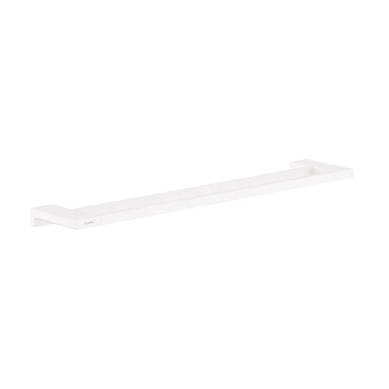 Hansgrohe AddStoris - Porte-serviettes double, longueur 650 mm, blanc mat 41743700