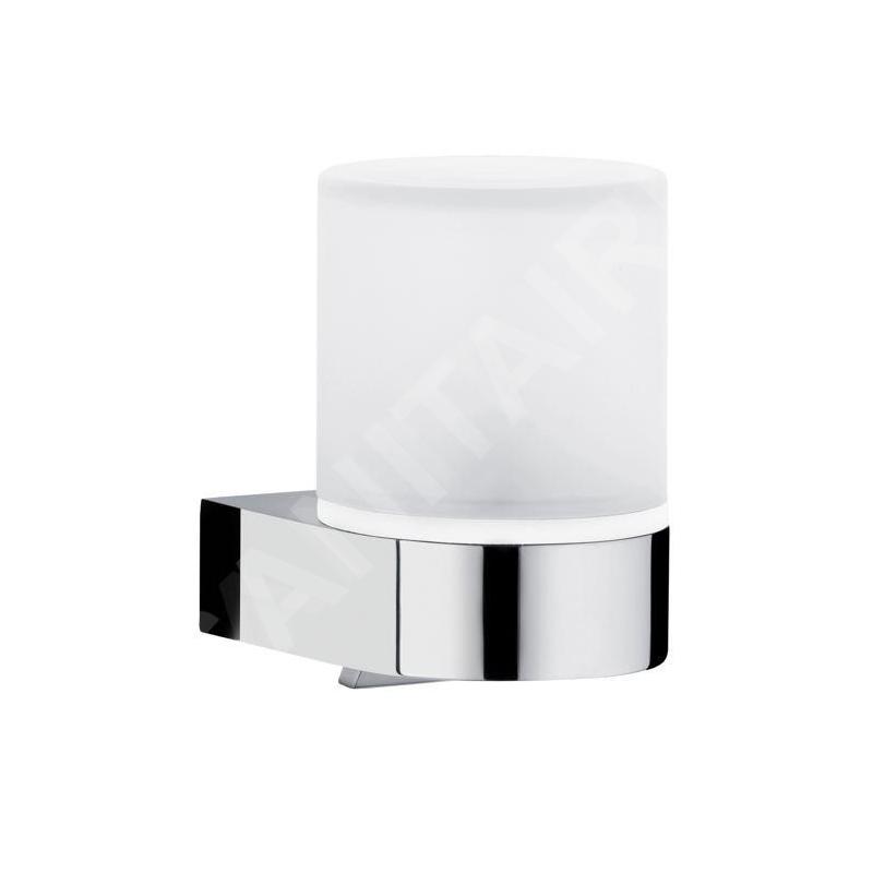Keuco Edition 300 - Distributeur de savon avec support, verre dépoli / chrome 30052019000