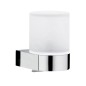 Keuco Edition 300 - Distributeur de savon avec support, verre dépoli / chrome 30052019000