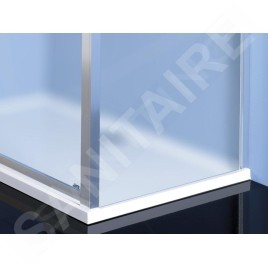 Polysan Easy Line - Paroi de douche latérale, 1000 mm, verre Brick EL3438