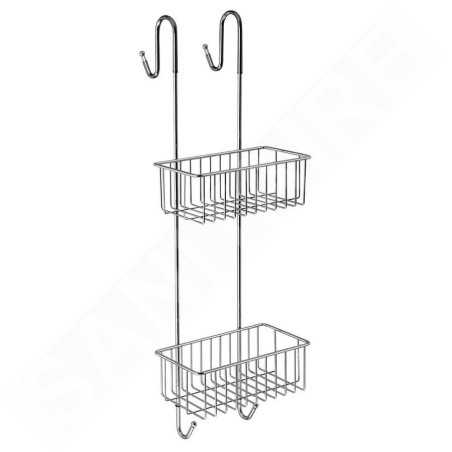 Aqualine Chrom Line - Etagère en fil, 220x700x200 mm, chrome 37007