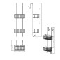 Aqualine Chrom Line - Etagère en fil, 220x700x200 mm, chrome 37007