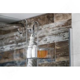 Aqualine Chrom Line - Etagère en fil, 220x700x200 mm, chrome 37007