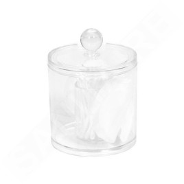 Compactor Organisateurs cosmétiques - Distributeur de tampons démaquillants et de bâtons, plastique transparent RAN5058