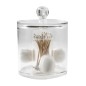 Compactor Organisateurs cosmétiques - Distributeur de tampons démaquillants et de bâtons, plastique transparent RAN5058