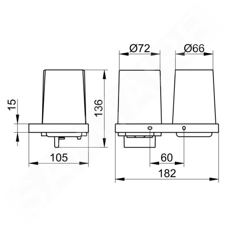Keuco Edition 11 - Distributeur de savon et verre avec support, verre/chrome 11153019000